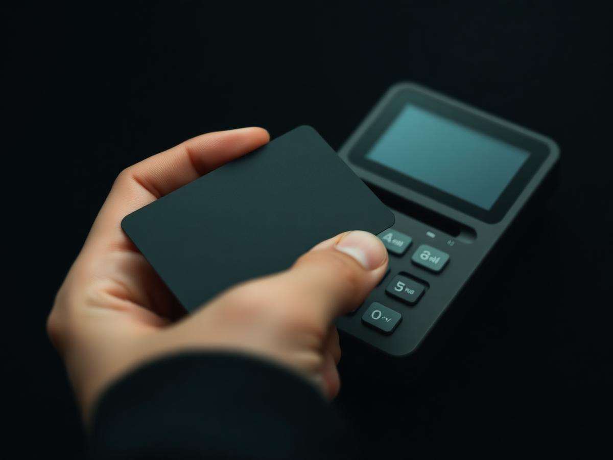 Contactless card payment at a smart machine